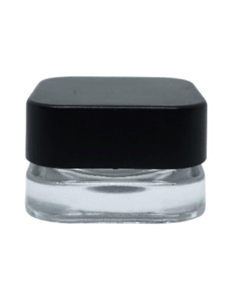 Tarro de Cristal 5ml Perfil Bajo Cuadrado