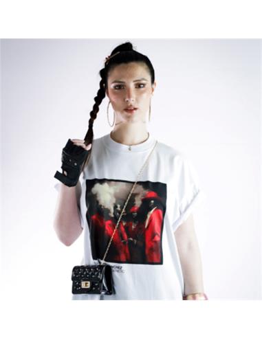 Polera Blanca Talla (M) - Roberto Sanchez + Limited Edition x4