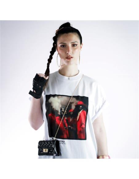 Polera Blanca Talla (M) - Roberto Sanchez + Limited Edition x4